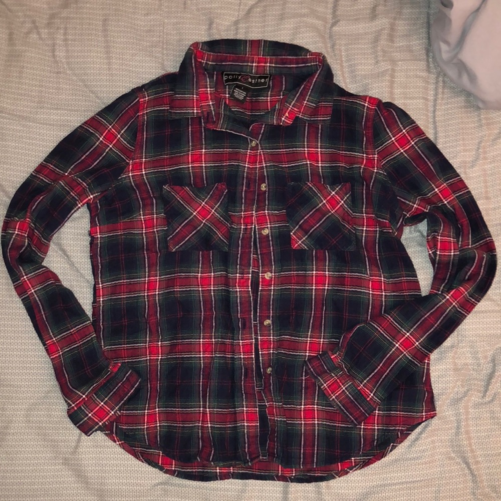 flannel button up
